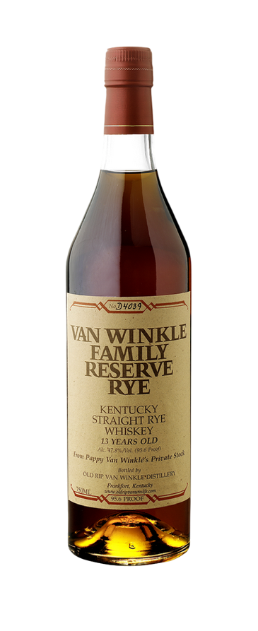 Pappy Van Winkles Family Reserve Rye Bourbon Whiskey 13 year 750 ml