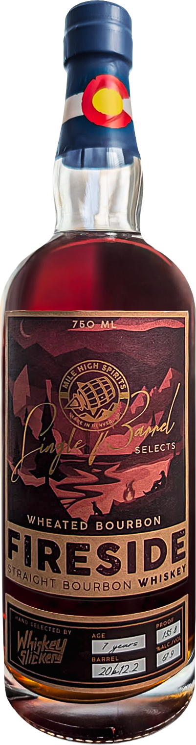 Fireside 7 Year Wheated Bourbon Single Barrel (Whiskey Slickers) 750ml